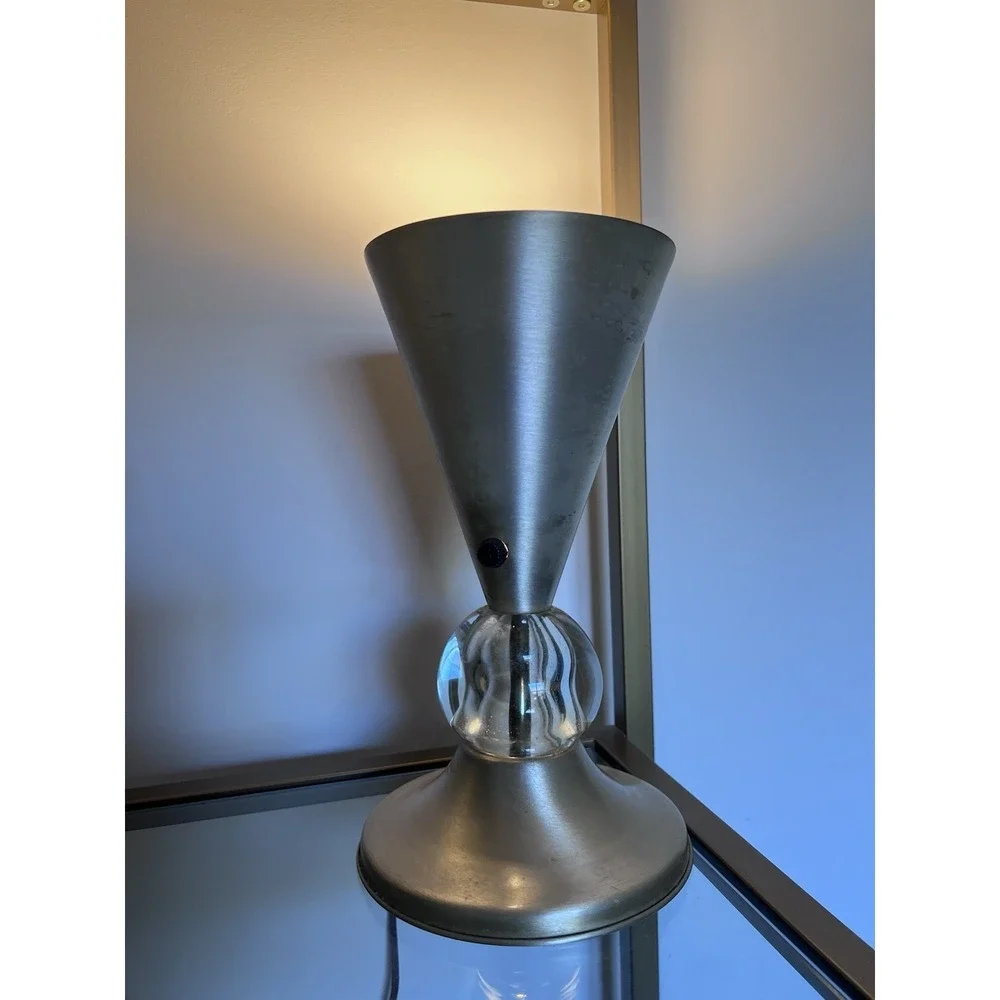 Vintage MCM Art Deco Machine Age Lamps Aluminum‎ Modernist Torchiere Light